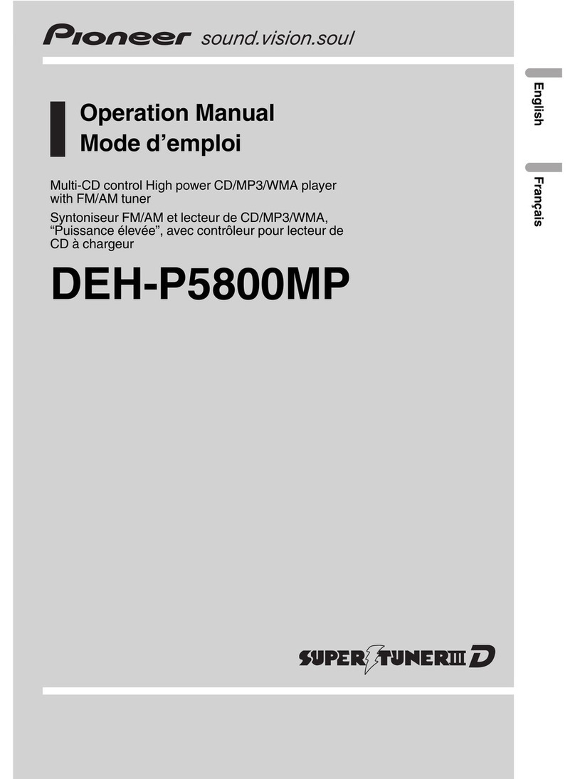 Pioneer Super Tuner IIID DEH-P5800MP Operation manual