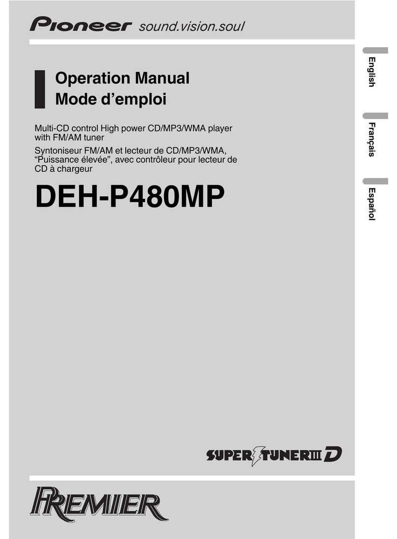 Pioneer Super Tuner IIID DEH-P480MP Operation manual