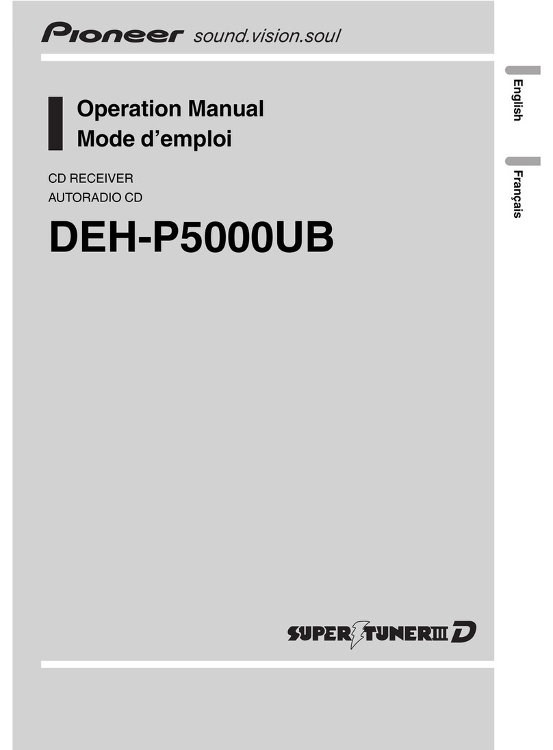 Pioneer Super Tuner IIID DEH-P5000UB User manual