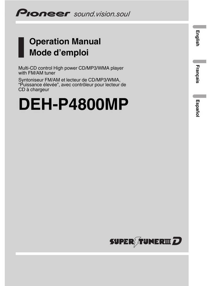 Pioneer Super Tuner III D DEH-P4800MP Operation manual