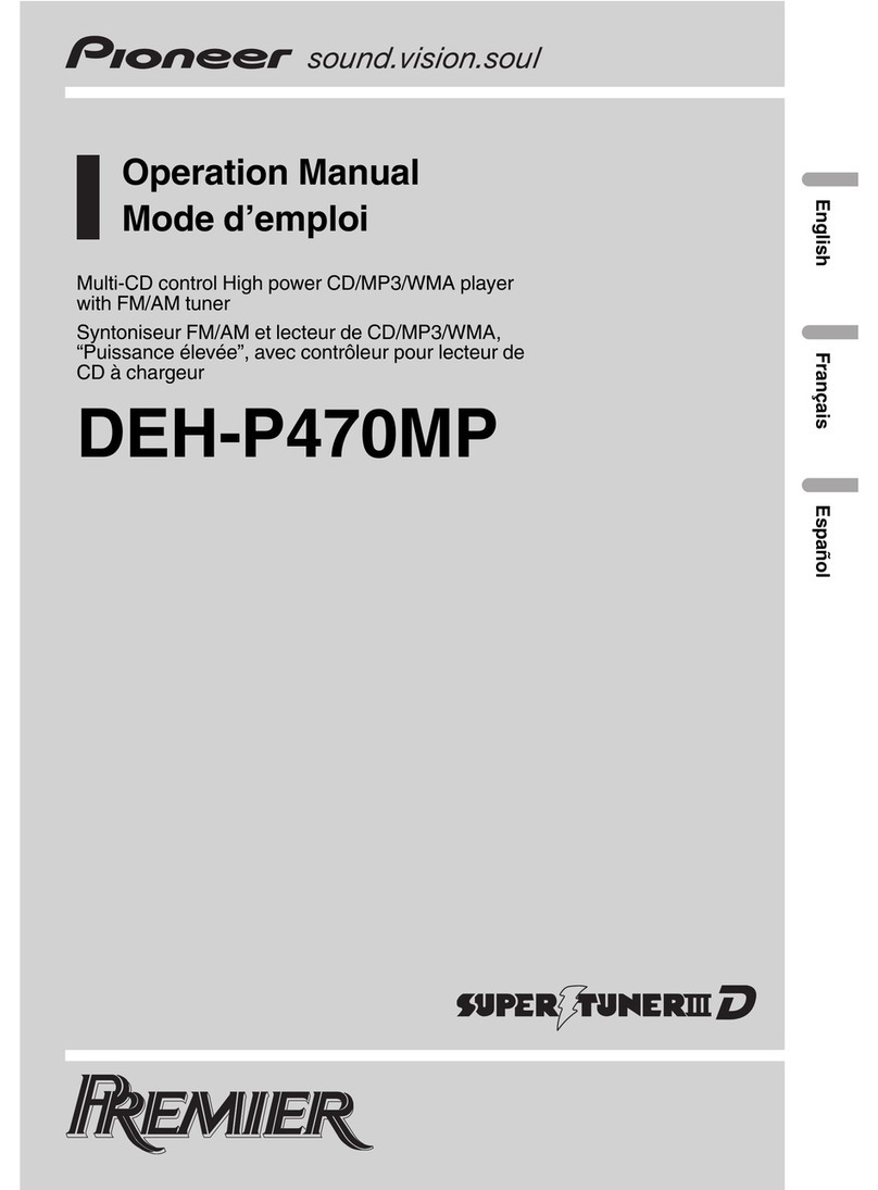 Pioneer Premier DEH-P470MP Operation manual