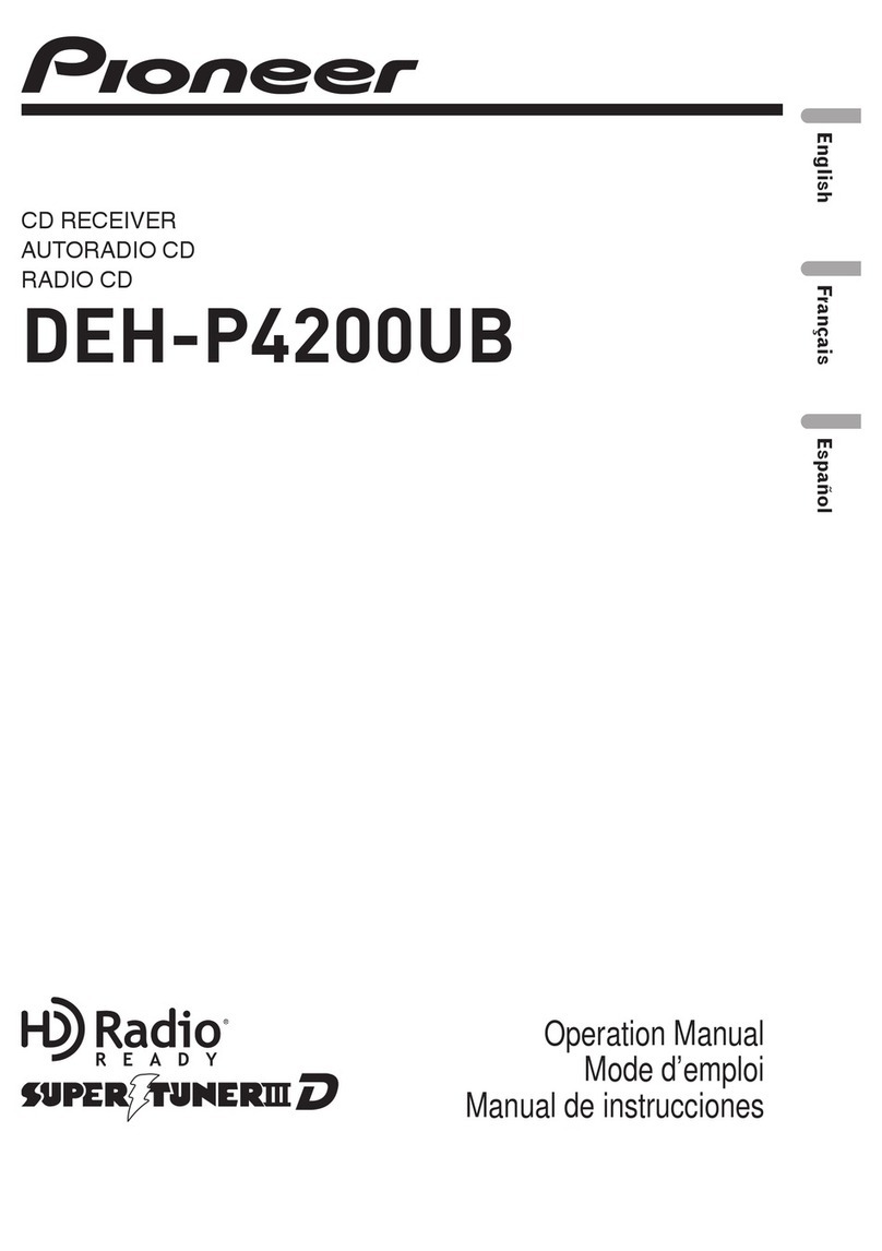 Pioneer Super Tuner IIID DEH-P4200UB User manual