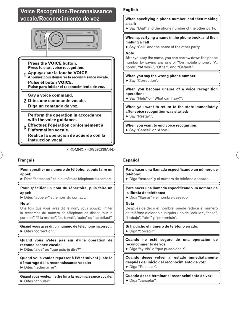 Pioneer Super Tuner IIID DEH-P7100BT Manual