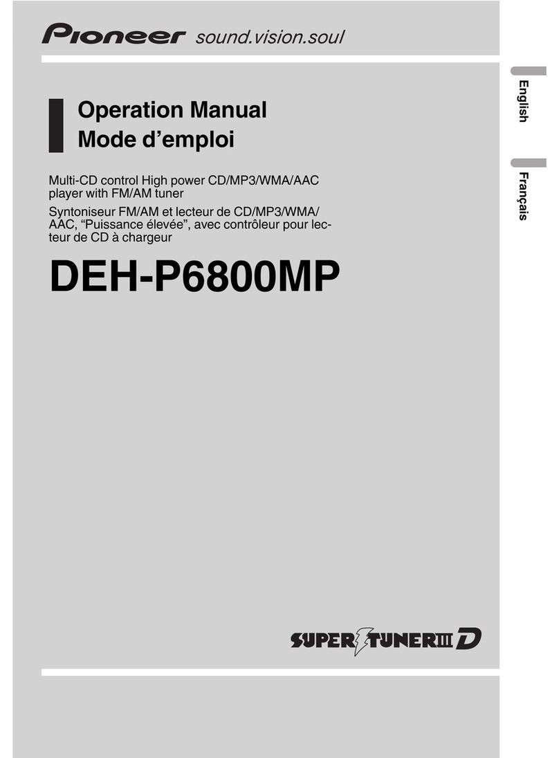 Pioneer DEH-P6800MP User manual