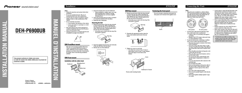 Pioneer Super Tuner IIID DEH-P6900UB User manual