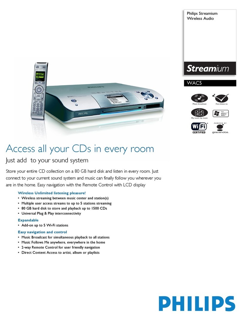 Philips Streamium WAC5 User manual