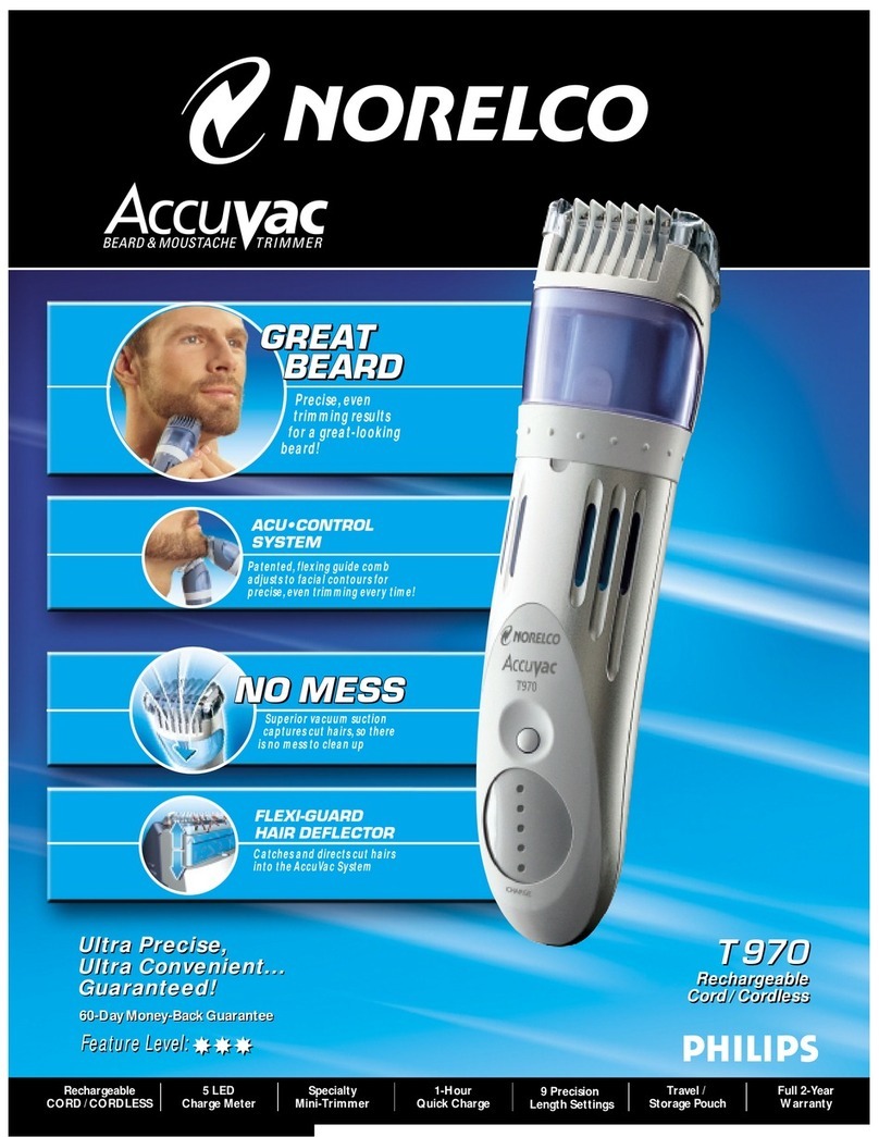 Norelco Accuvac T970 Specifications