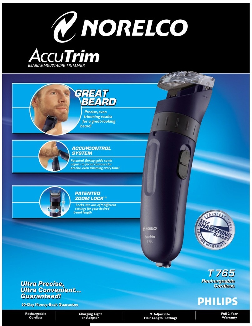 Norelco AccuTrim T765 User manual