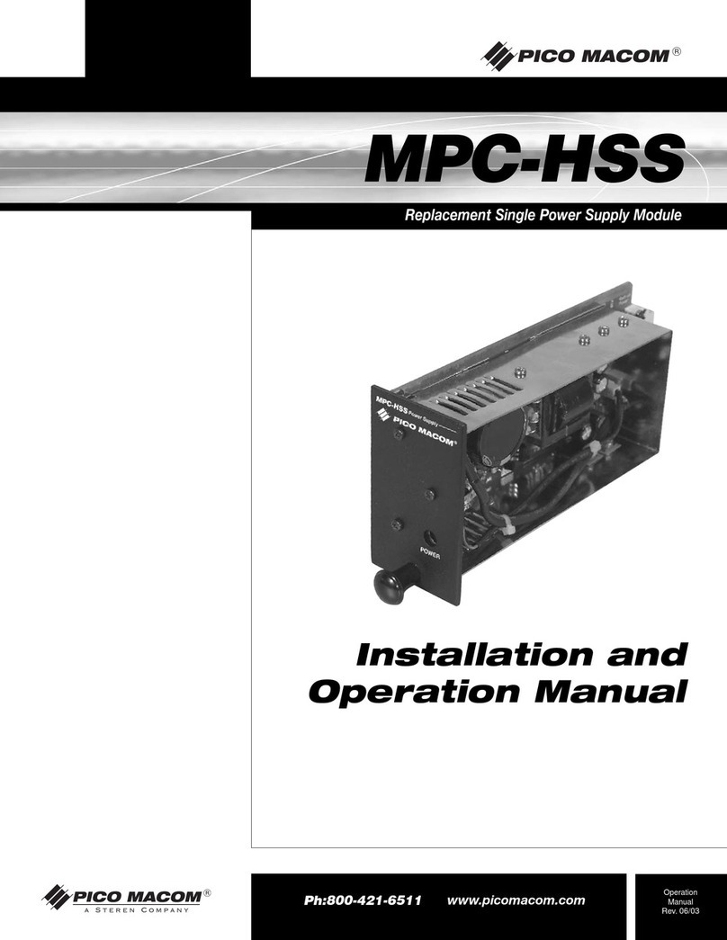 Pico Macom MPC-HSS User manual