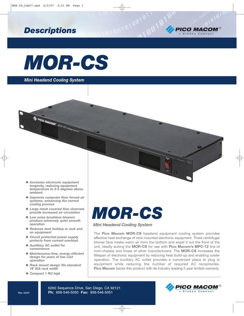 Pico Macom MOR-CS Specifications