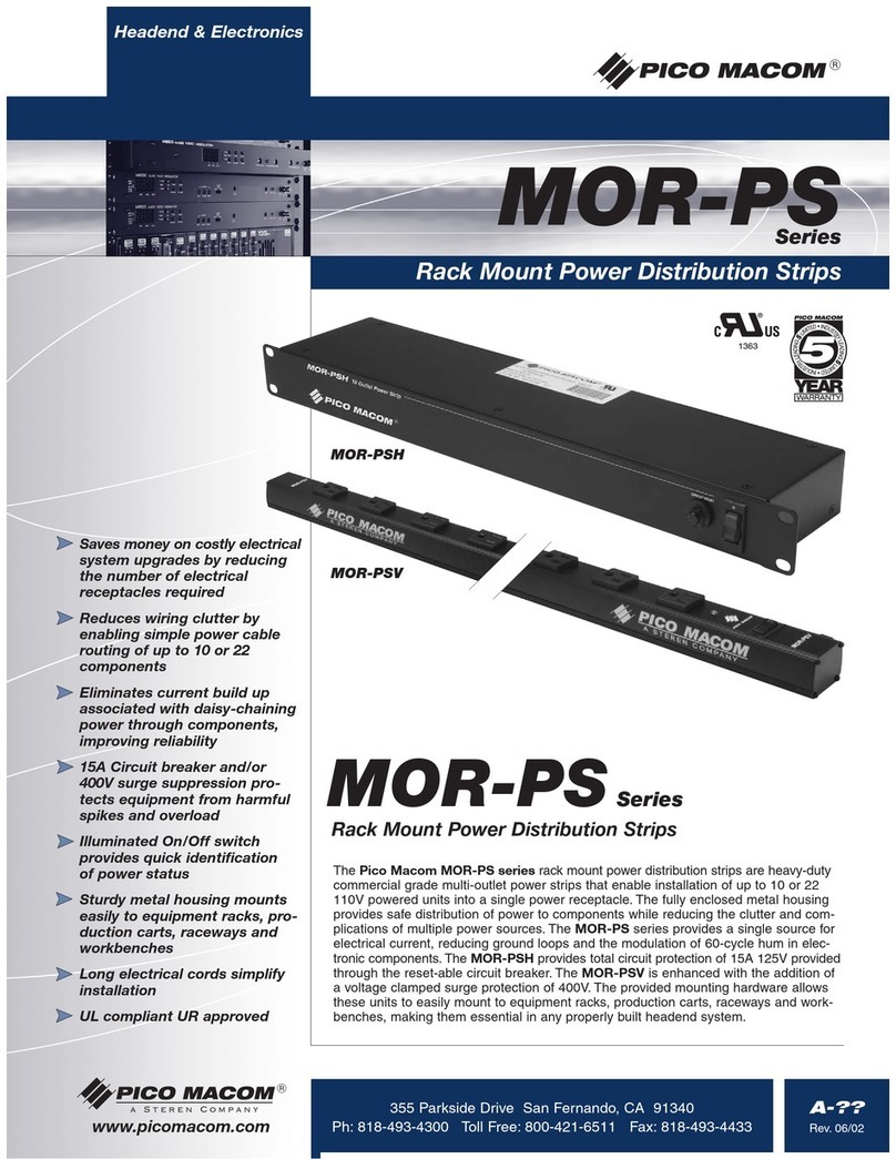 Pico Macom MOR-PSH Specifications