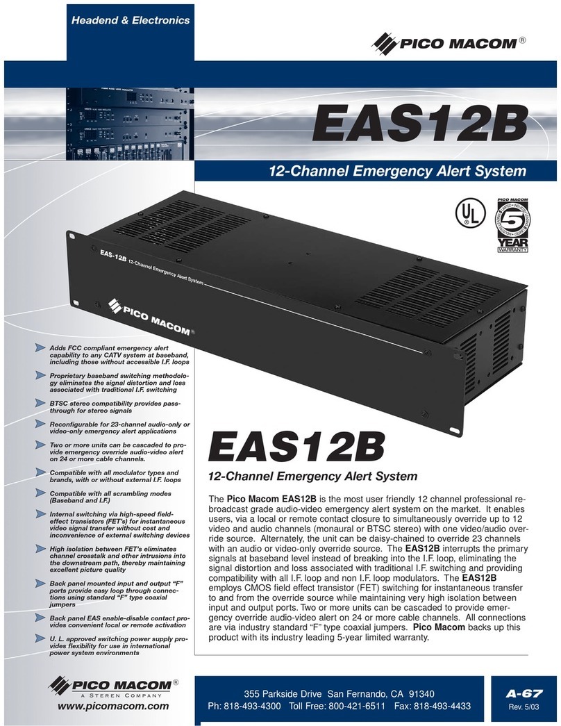Pico Macom EAS12B User manual