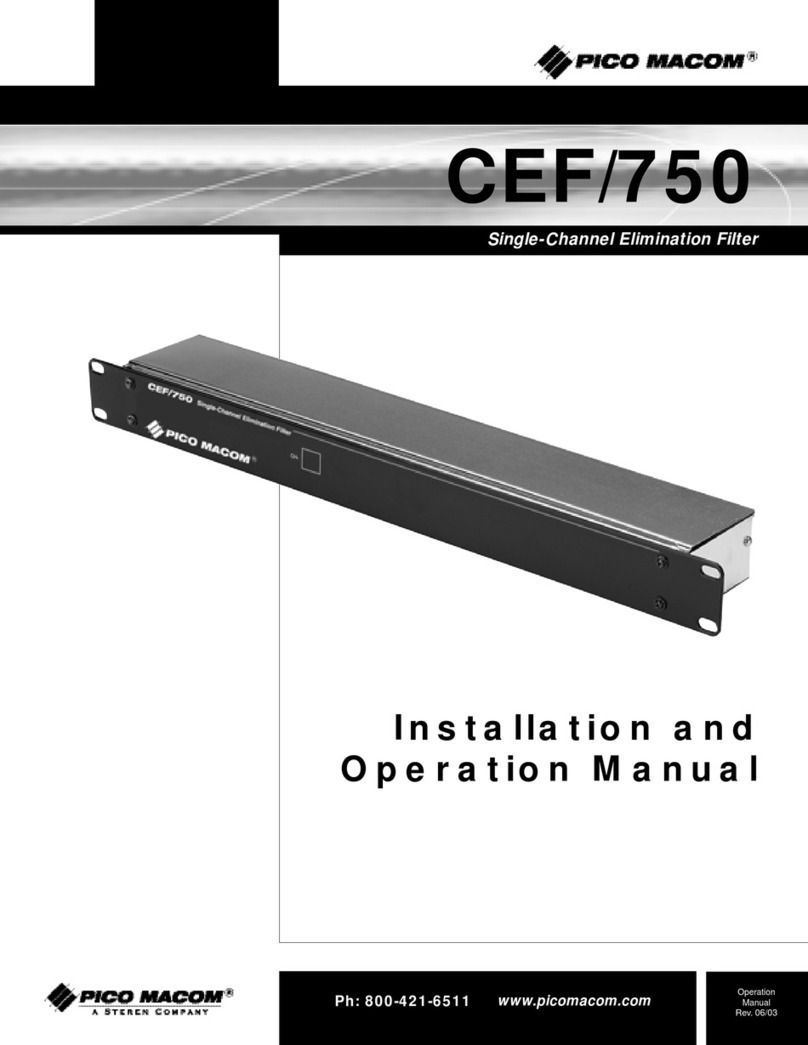 Pico Macom CEF/750 User manual