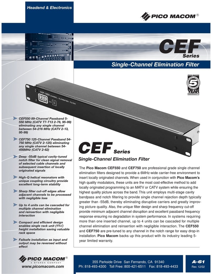 Pico Macom CEF/550 Specifications
