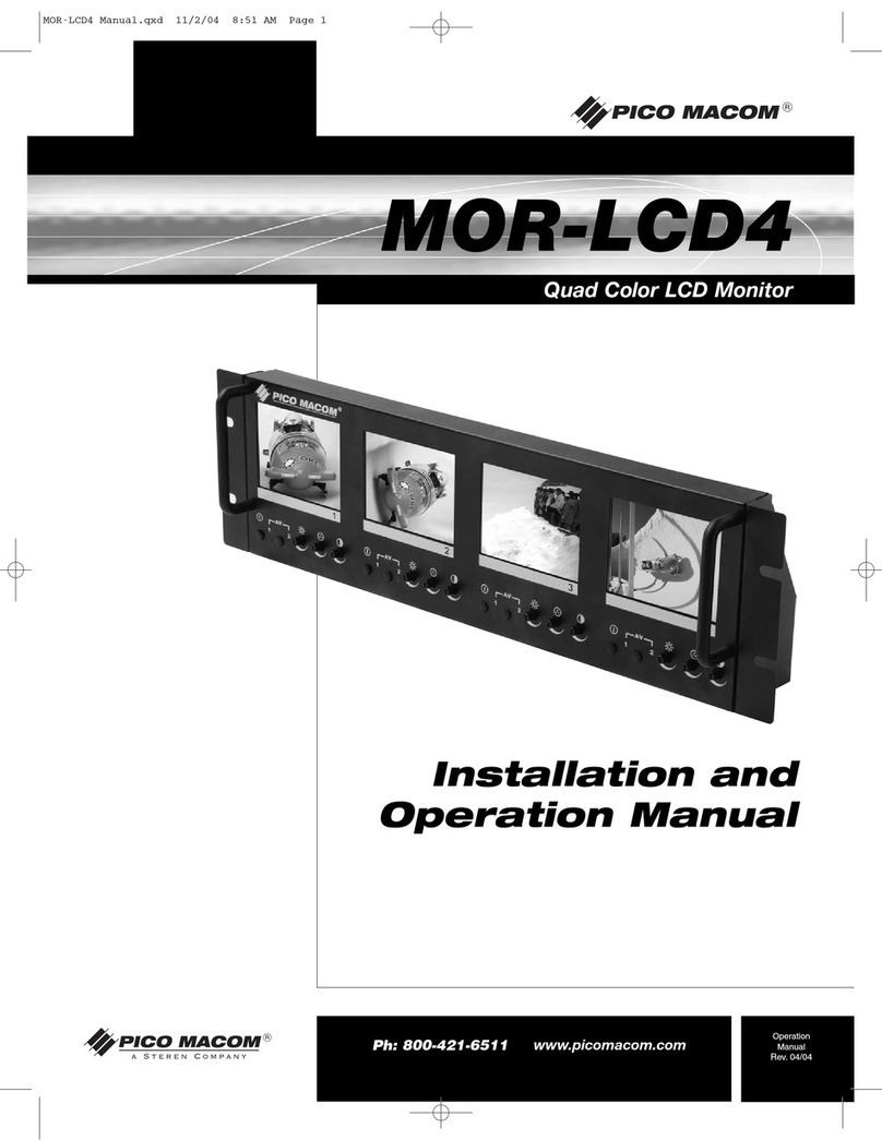 Pico Macom MOR-LCD4 User manual