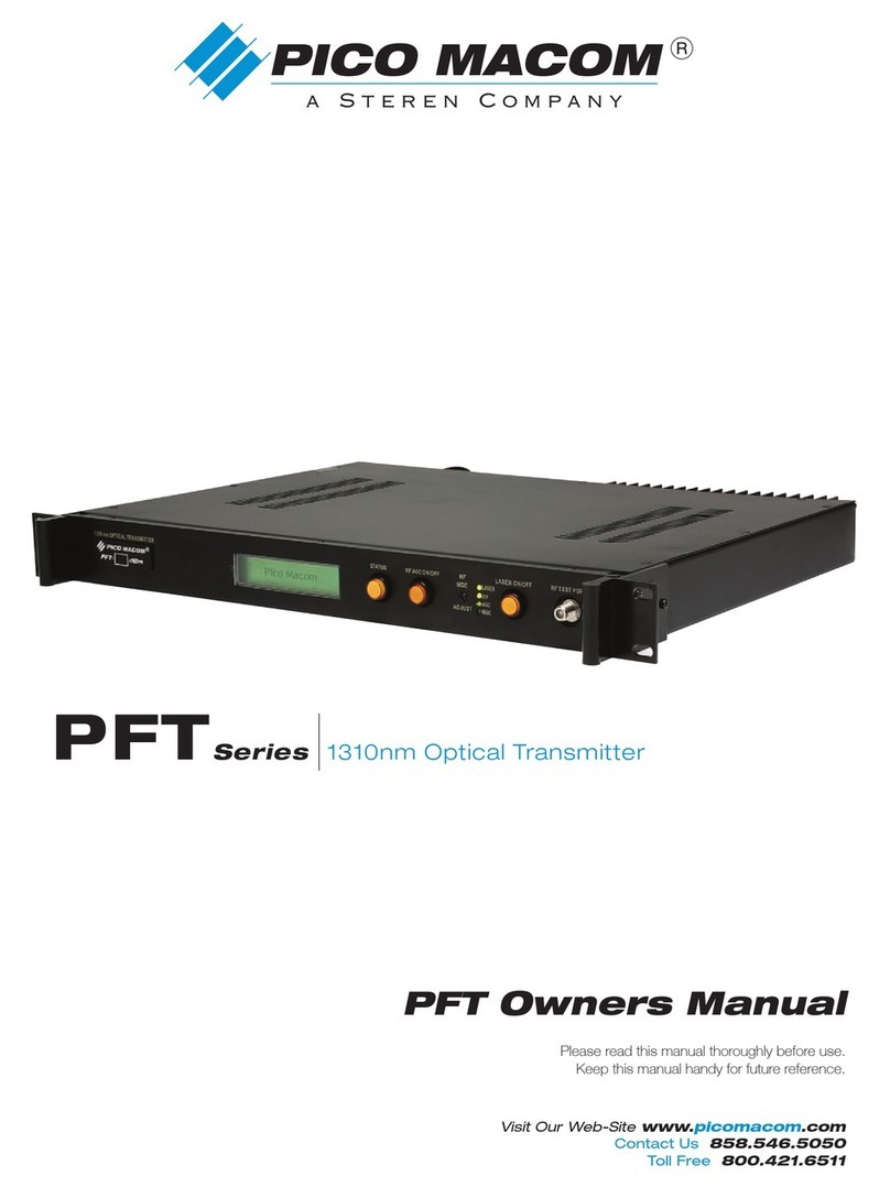 Pico Macom PFT-10 User manual