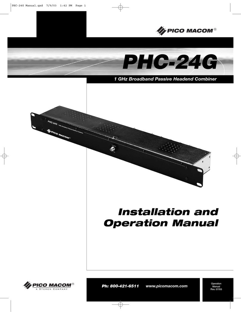 Pico Macom PHC-24G Installation and operation manual