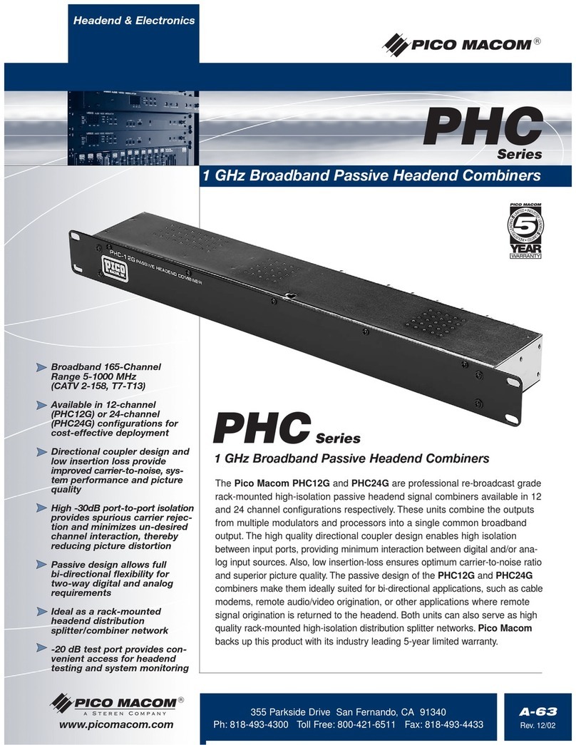 Pico Macom PHC-12G Specifications