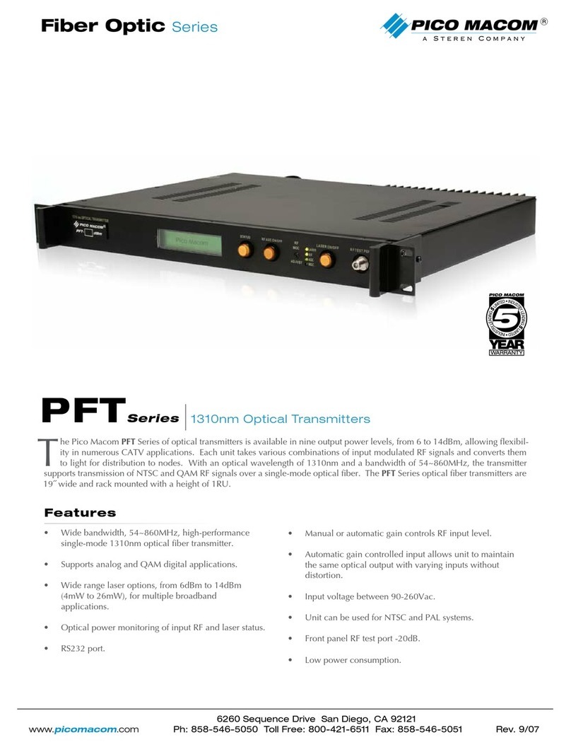 Pico Macom PFT-10 User manual