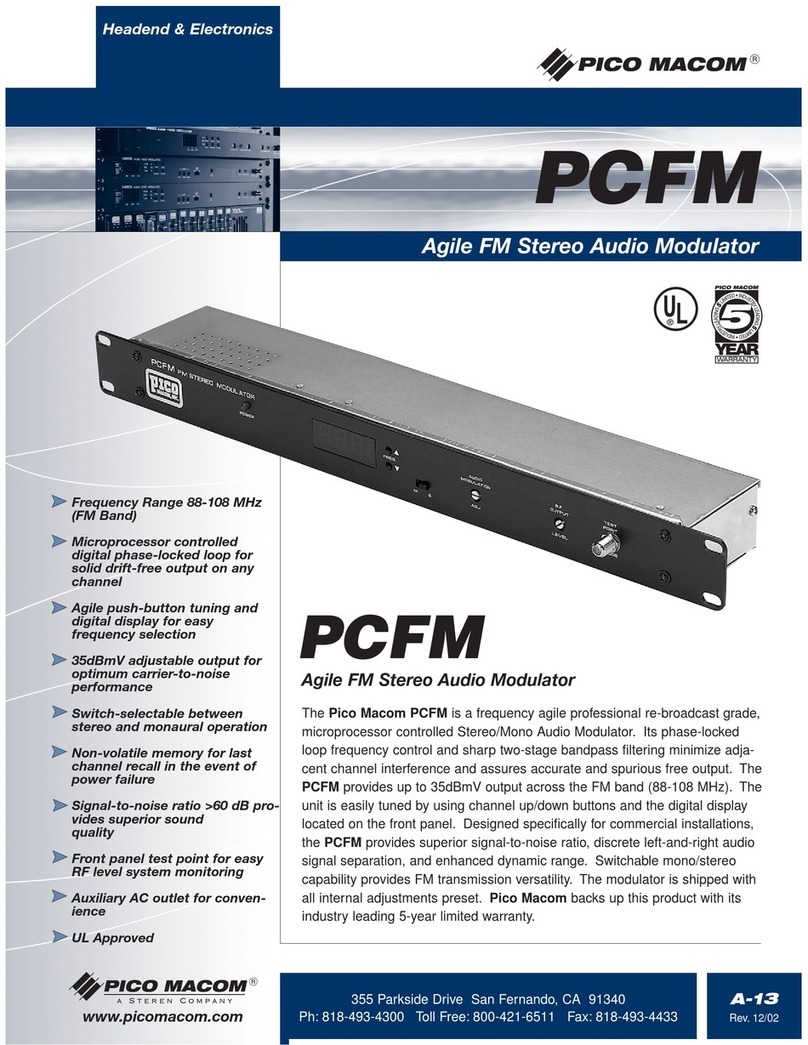 Pico Macom PCFM User manual