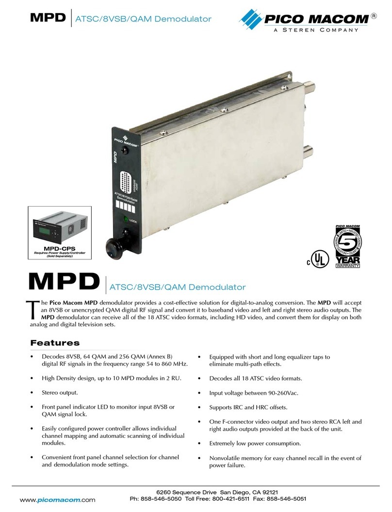 Pico Macom MPD Specifications
