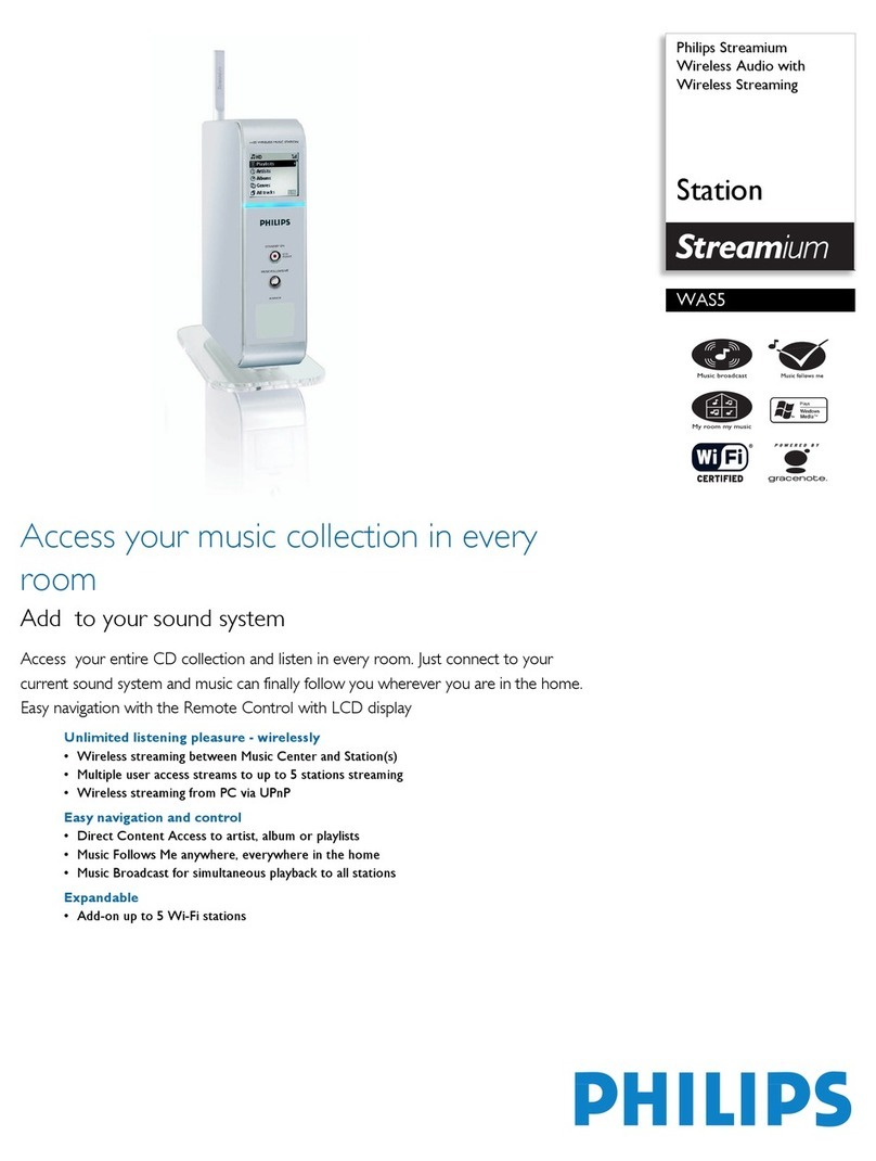 Philips Streamium WAS5 Specifications