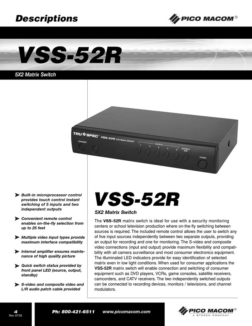 Pico Macom VSS-52R Specifications