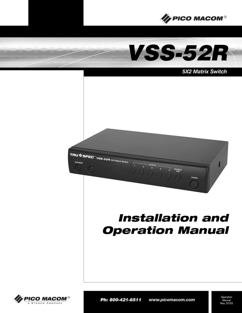 Pico Macom VSS-52R User manual Pico Macom VSS-52R User manual