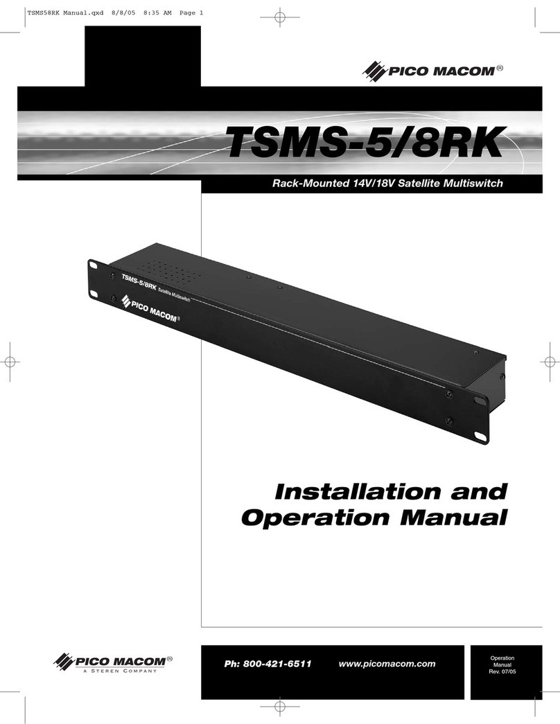 Pico Macom TSMS-5/8RK User manual