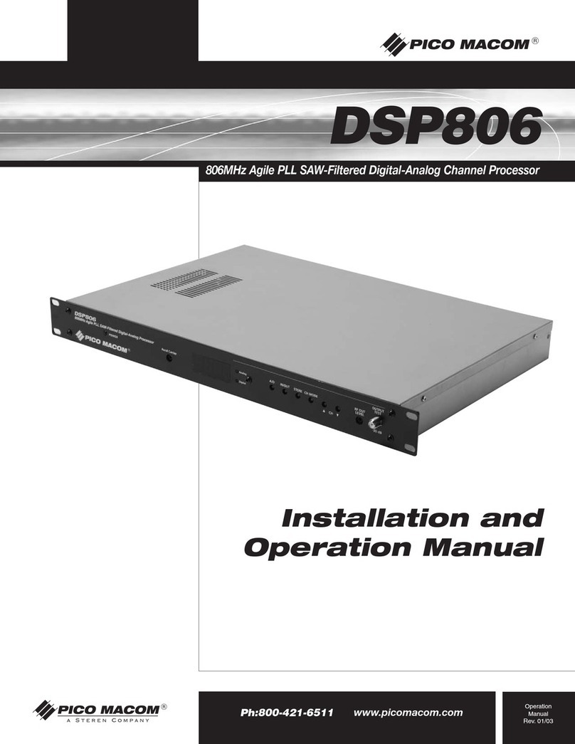 Pico Macom DSP806 User manual