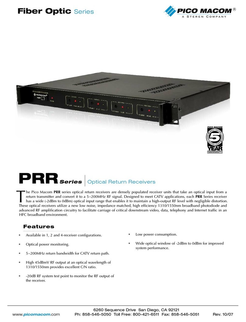 Pico Macom PRR-1 Specifications