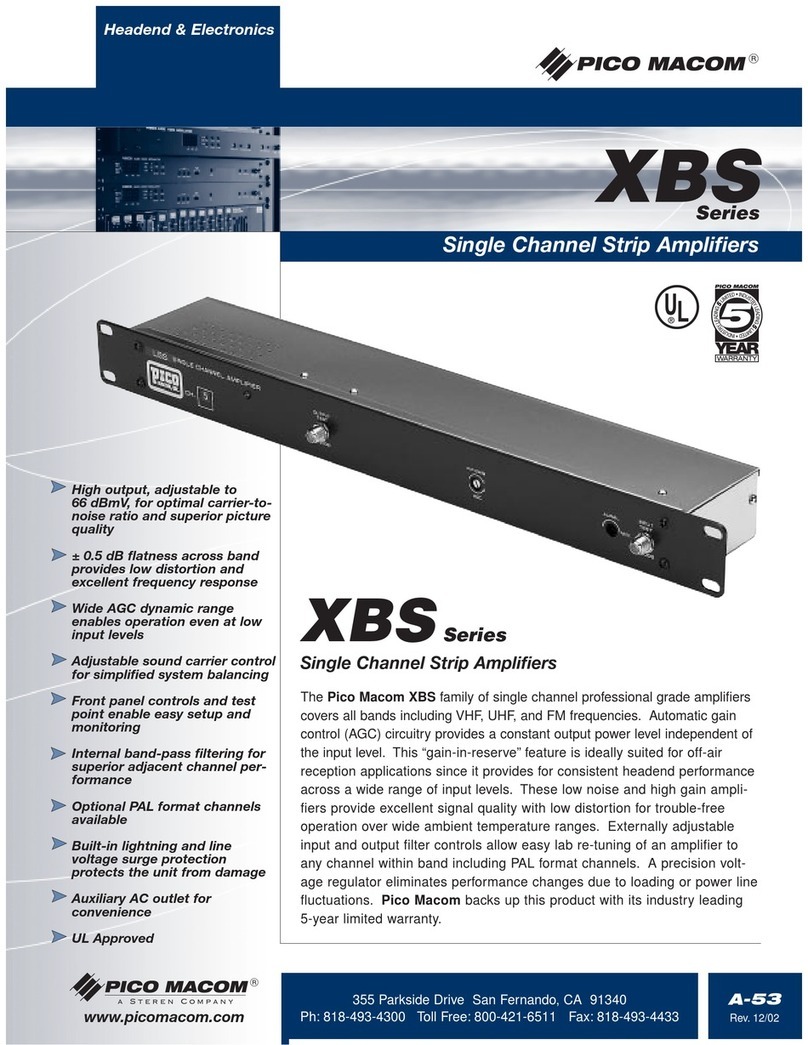 Pico Macom XBS User manual