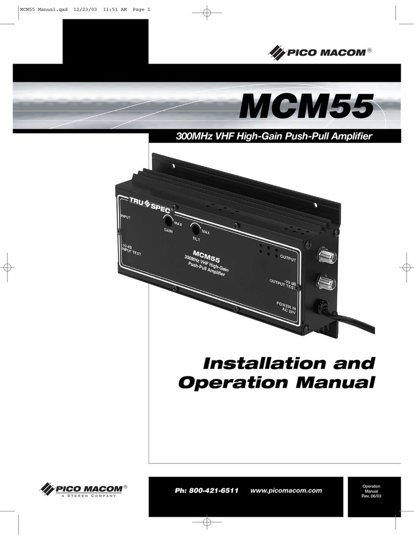 Pico Macom MCM-55 User manual