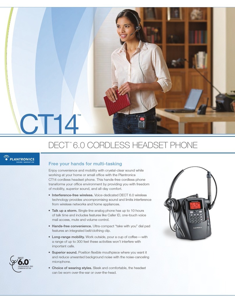 Plantronics CT14 Specifications