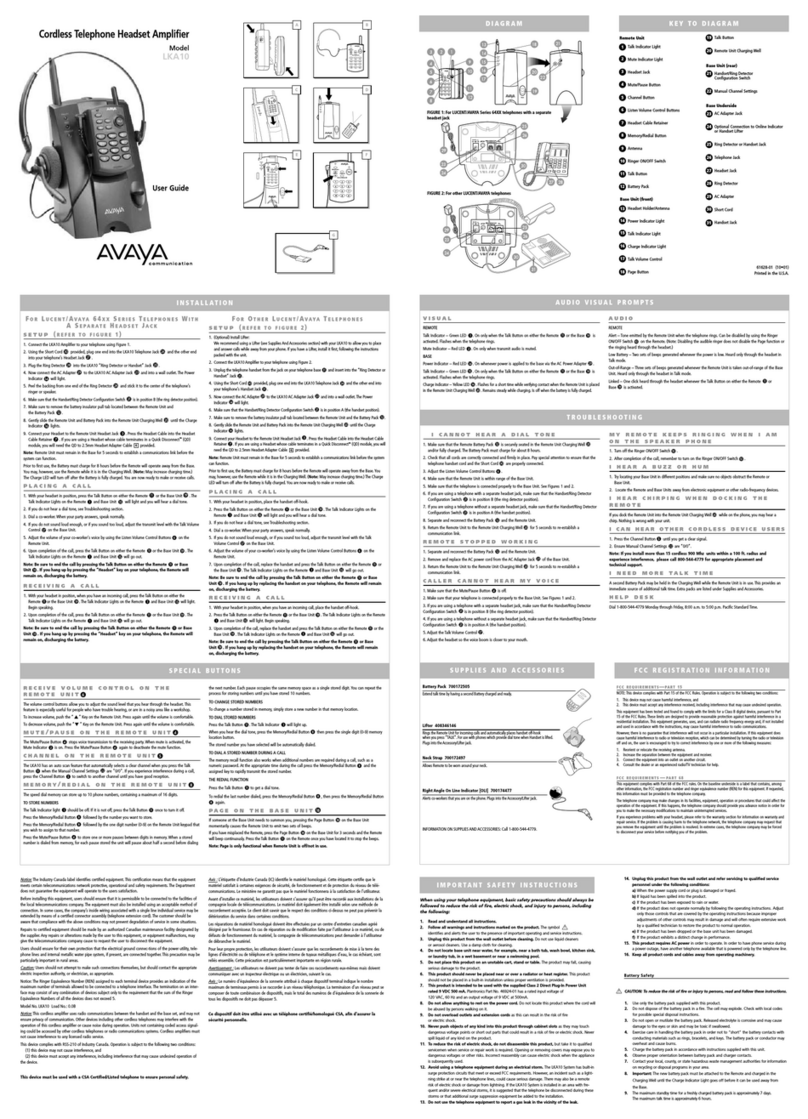 Avaya Avaya LKA10 user guide