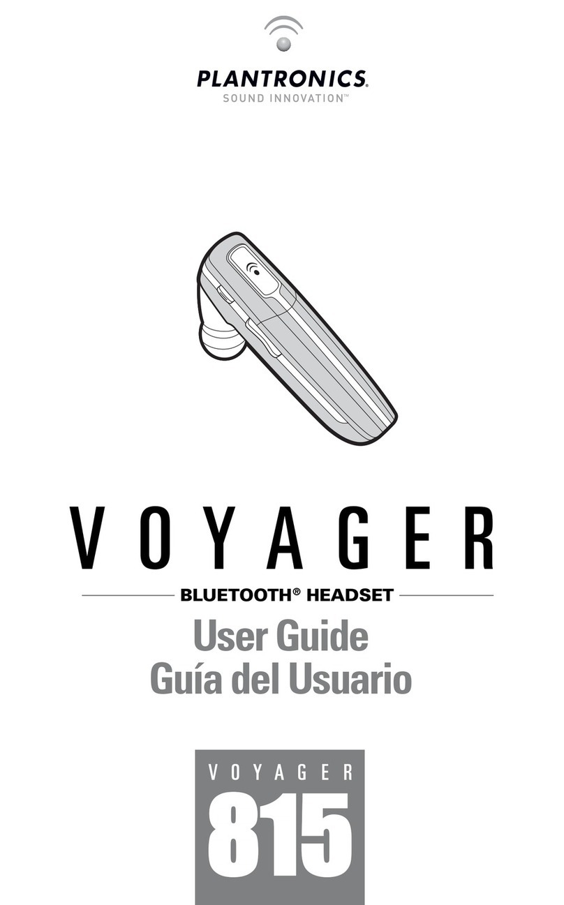 Plantronics VOYAGER 815 User manual