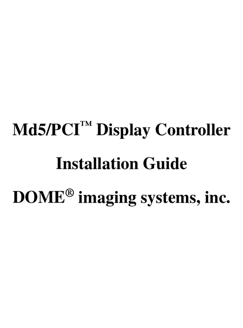 Planar Dome Md5/PCI User manual
