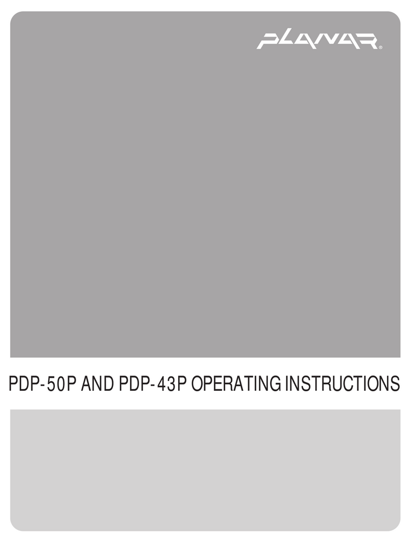 Planar PDP43P User manual