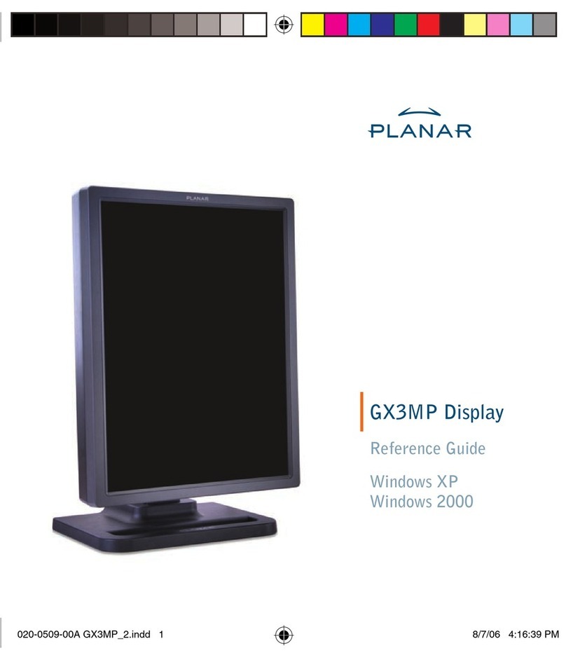 Planar GX3MP User manual Planar GX3MP User manual