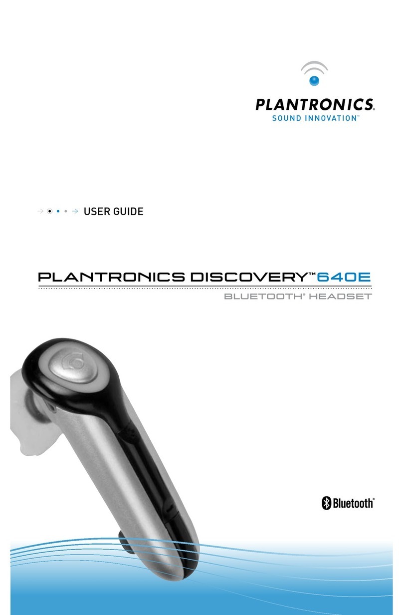 Plantronics Discovery 640E User manual