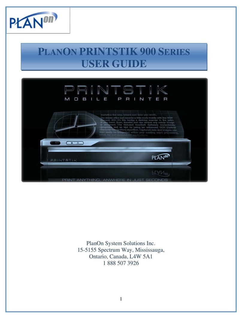 Planon PRINTSTIK PS910 User manual