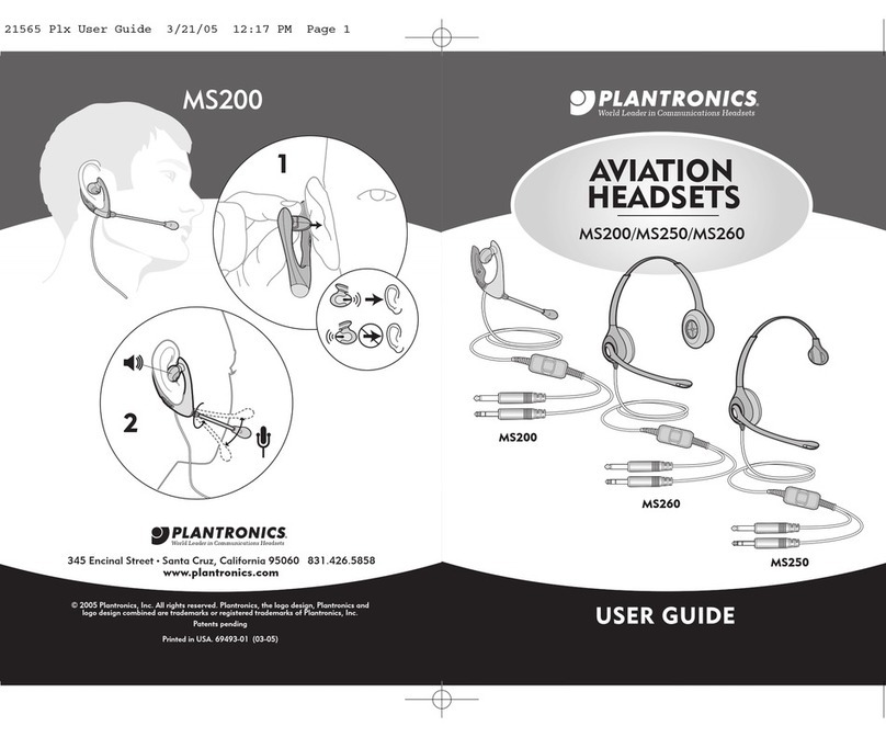 Plantronics Aviation MS200 User manual