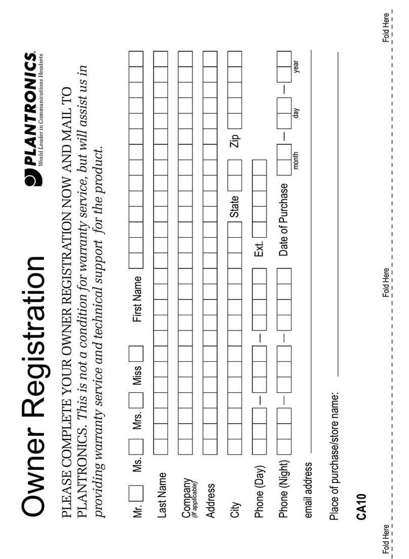 Plantronics CA10 user guide