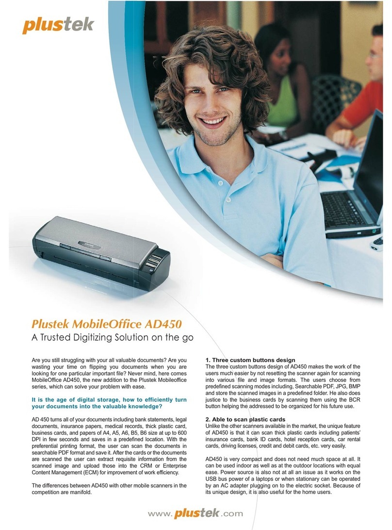 Plustek MobileOffice AD450 Specifications