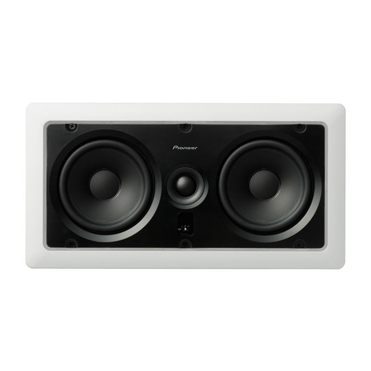Pioneer S-IW531L - In-Wall Left Center Right Pivoting Soft Dome Tweeter... User manual Pioneer S-IW531L - In-Wall Left Center Right Pivoting Soft Dome Tweeter... User manual