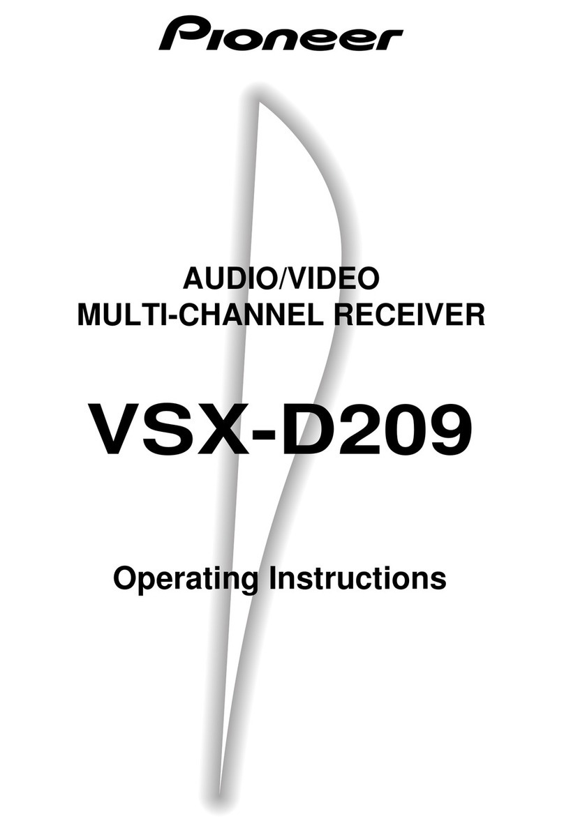 Pioneer VSX-D209 operating instructions