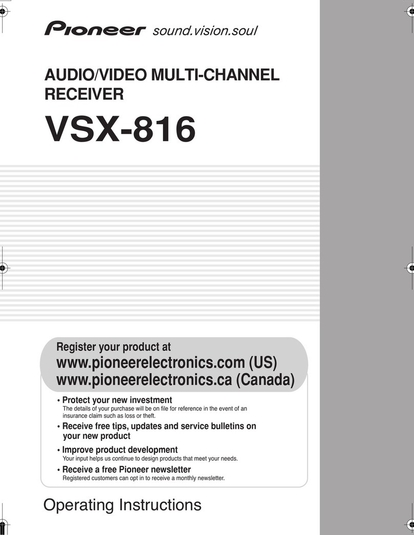 Pioneer VSX-816-K operating instructions