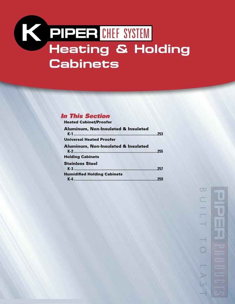 Piper Products CHEF SYSTEM CS2-5 User manual