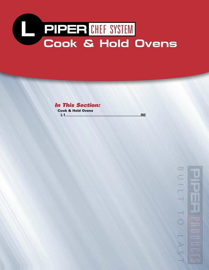 Piper Products CHEF SYSTEM CS2-5 User manual