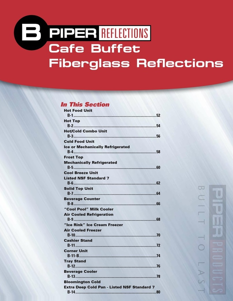 Piper Products Ice Rink ICE-60 User manual